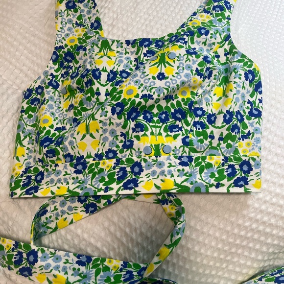 Plenty by Tracy Reese Dresses | Full Circle Flowered Skirt and Middriff Top - Picture 4 of 5